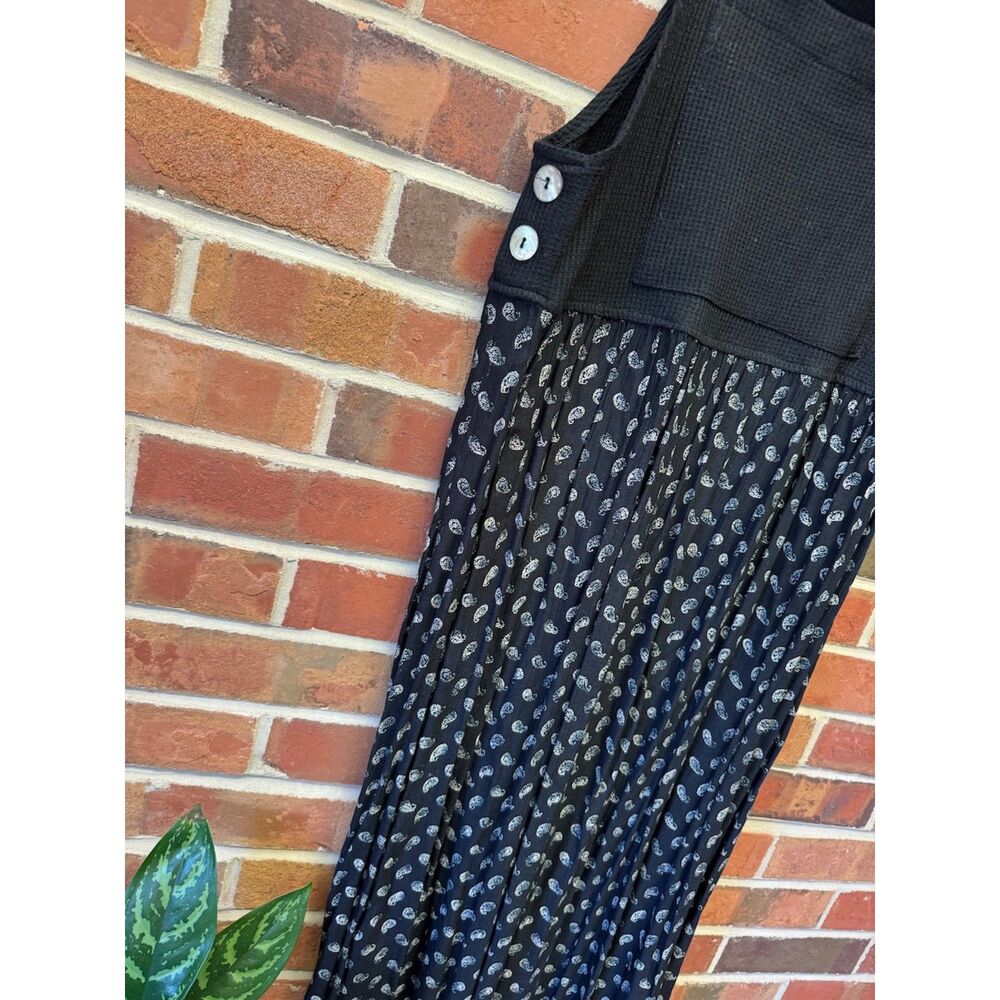 Y2K Rabbit Rabbit Rabbit Brand Black Printed Overall Dress - Picture 3 of 4